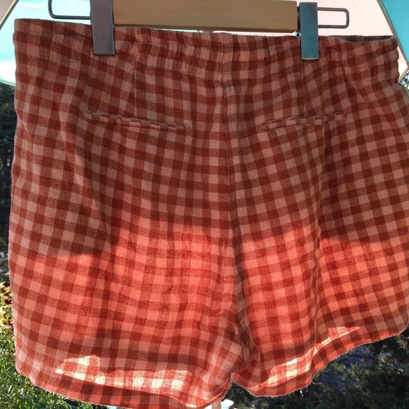 Gingham Plaid Shorts - Picture 2 of 4